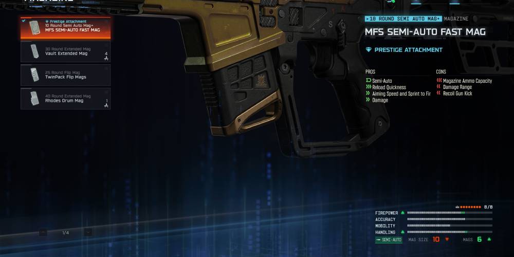 Black Ops 7 Prestige Attachment Menu